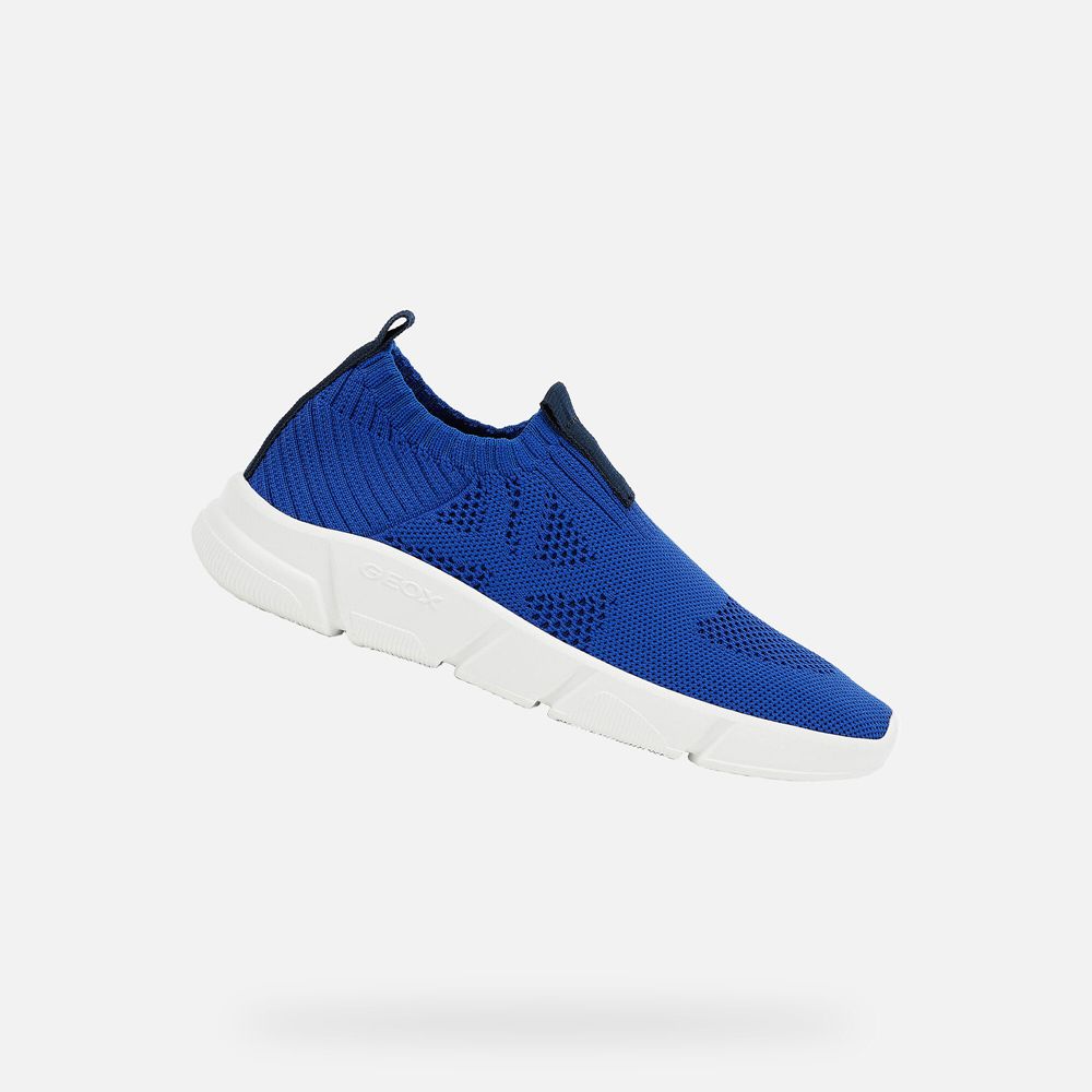 Geox Sneakers Blue Aril - Geox Boys Shoes - EZNUKR859